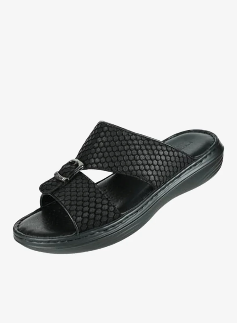 008-3609 Barjeel Uno Mens Arabic Sandals 21410-62 Black