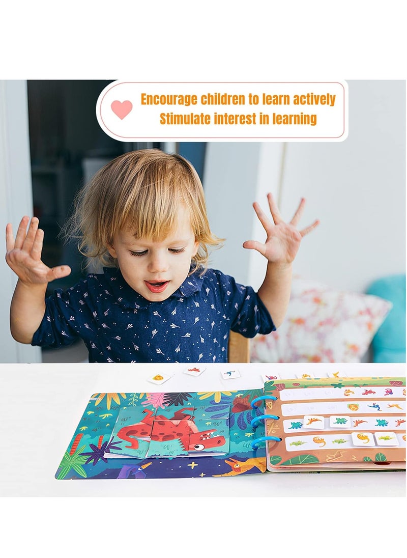 موموبير - كتاب Mumoo Bear Quiet Book للأطفال الصغار، كتاب Montessori Busy Book للأطفال، كتاب هادئ لأنشطة ما قبل المدرسة للأولاد والبنات من سن 1 إلى 3 سنوات، أنشطة تعليمية لمرحلة ما قبل المدرسة في المزرعة - Image 1