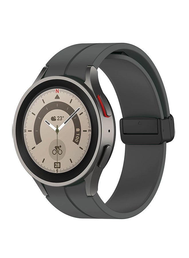 O Ozone For Samsung Galaxy Watch 7 6 5 4 FE 40mm 44mm 45mm/Galaxy Watch 6 4 Classic 43mm 47mm 42mm 46mm ,20mm Silicone  Strap with Magnetic Buckle - Grey  - Image 1