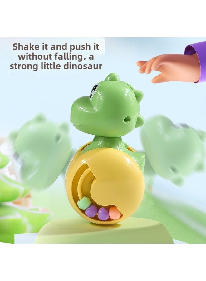 Dinosaur Tumbler Toy Infant 0-6 Months Old Over 1 Year Old 3 Baby Learning To Climb Educational Early Education Newborn Children-Color:Green Dinosaur Sliding Tumbler ]  - Image 3