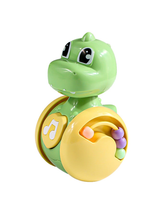 Dinosaur Tumbler Toy Infant 0-6 Months Old Over 1 Year Old 3 Baby Learning To Climb Educational Early Education Newborn Children-Color:Green Dinosaur Sliding Tumbler ]  - Image 1