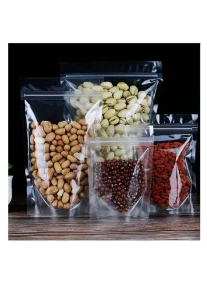 100 reusable plastic bags for food storage, 10x16 cm - Image 3