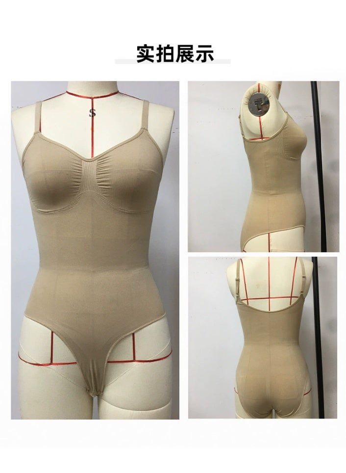 general SHAPERX Women's Seamless Shapewear Bodysuit Tummy Control Body Shaper Waist Snatching Body Suit - Image 1