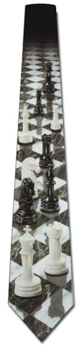 Three Rooker Chess Ties Chess Perspective Neckties Game Tie Mens Necktie - Image 5