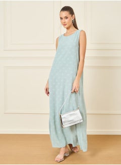Dobby Textured Sleeveless Under Abaya Dress
