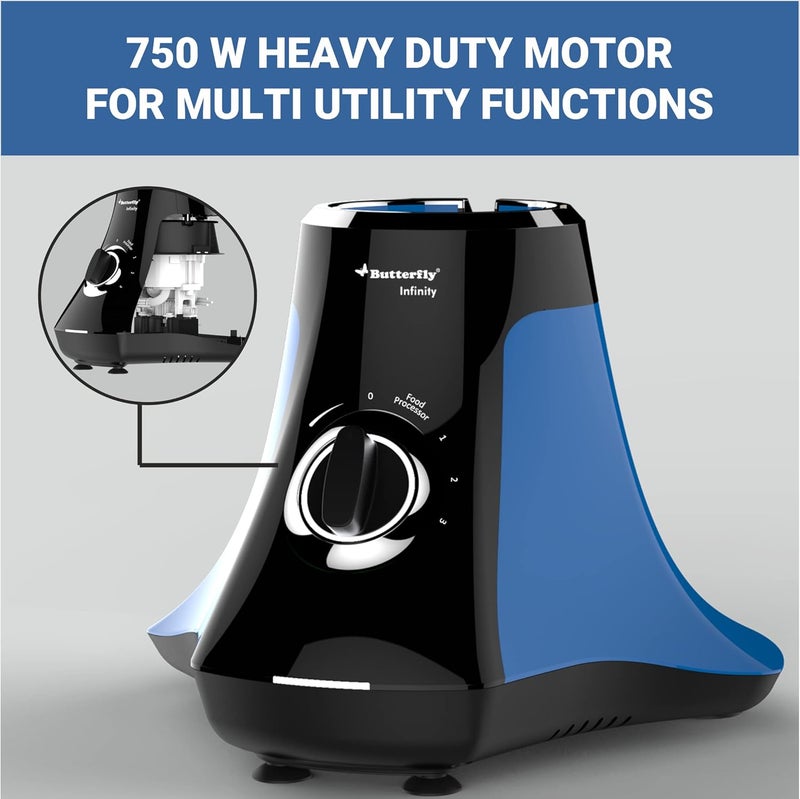 BUTTERFLY Butterfly Infinity 5 J 750 watts Mixer Grinder Blue  - Image 2