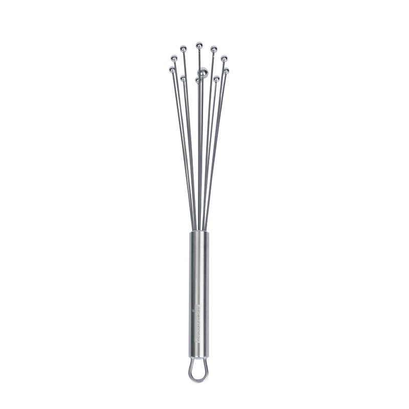 Restaurantware-German Standard 10.6 Inch Ball Whisk, 1 Dishwashable Kitchen Whisk - Ergonomic Handle, Durable, Stainless Steel Manual Egg Beater, Suitable For Whisking, Stirring, Mixing, Beating - Image 1