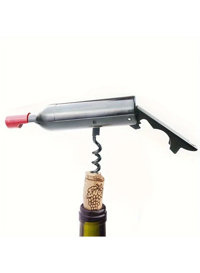 12 قطعة فتاحة زجاجات النبيذ الأسود مادة ABS فتاحة زجاجات قابلة للطي للشامبانيا والحانات - Image 5