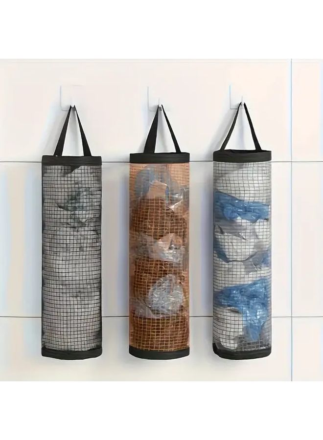 Nordic Black 4 Season Wall Mounted Plastic Bag Holder Pet Mesh Dispenser - Image 2