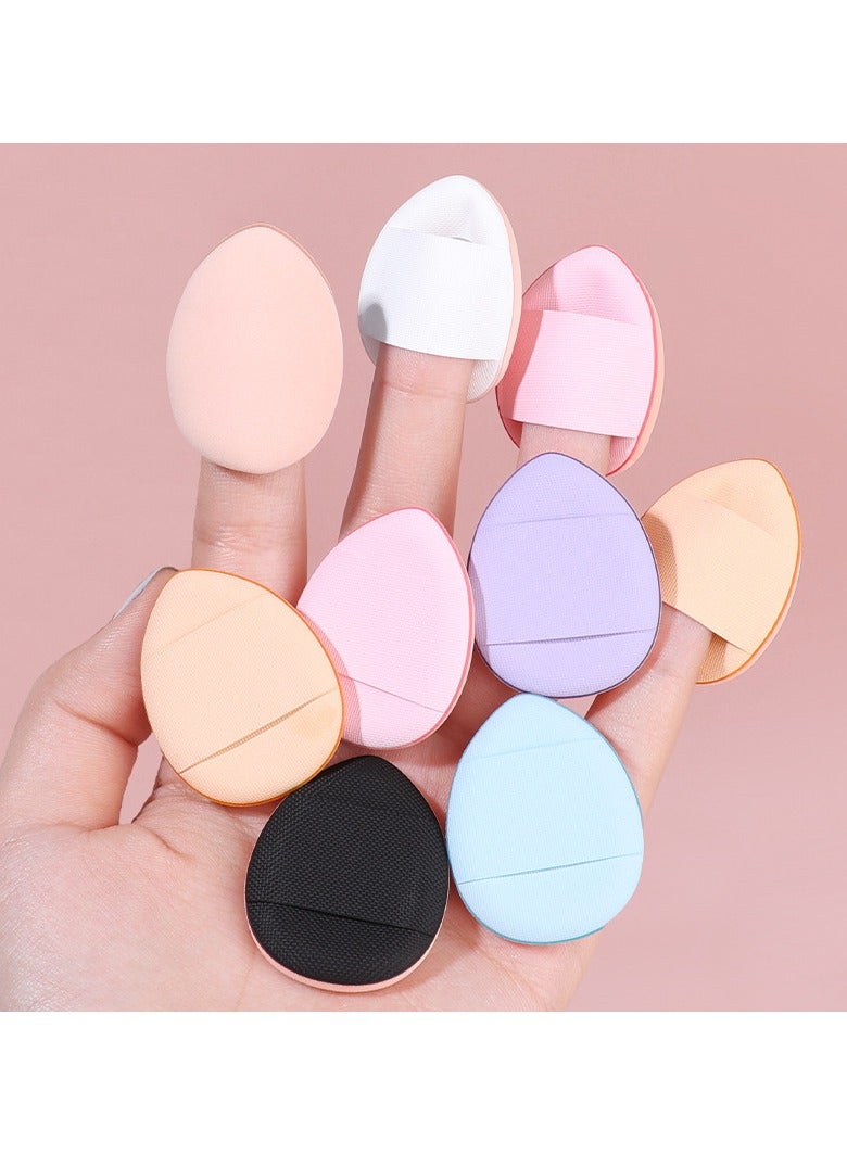 Goolsky 10 قطع إسفنجة مكياج مثلثية صغيرة إسفنجة مكياج ناعمة إسفنجة تثبيت مسحوق معدني مسحوق جسم مكياج أساس تجميلي إسفنجة أصابع للنساء - Image 1