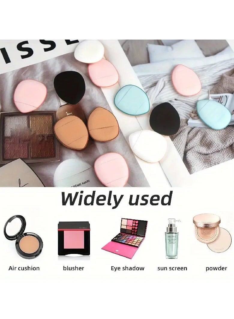 Goolsky 10 قطع إسفنجة مكياج مثلثية صغيرة إسفنجة مكياج ناعمة إسفنجة تثبيت مسحوق معدني مسحوق جسم مكياج أساس تجميلي إسفنجة أصابع للنساء - Image 4