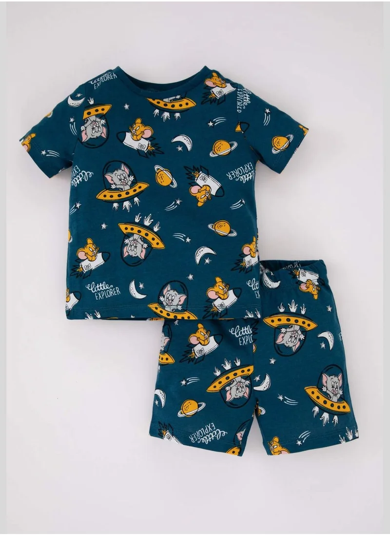 ديفاكتو 2 Pack BabyBoy Tom & Jerry Licenced Bike Neck Short Sleeve Pyjamas