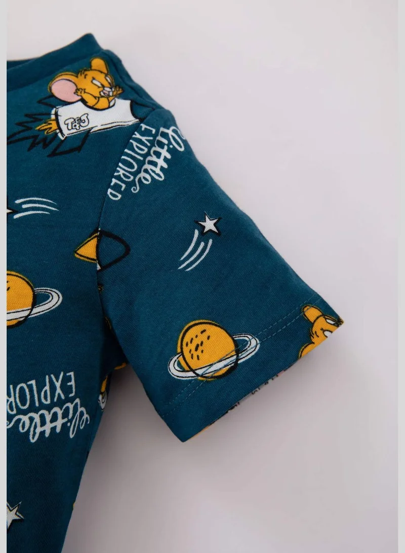 ديفاكتو 2 Pack BabyBoy Tom & Jerry Licenced Bike Neck Short Sleeve Pyjamas