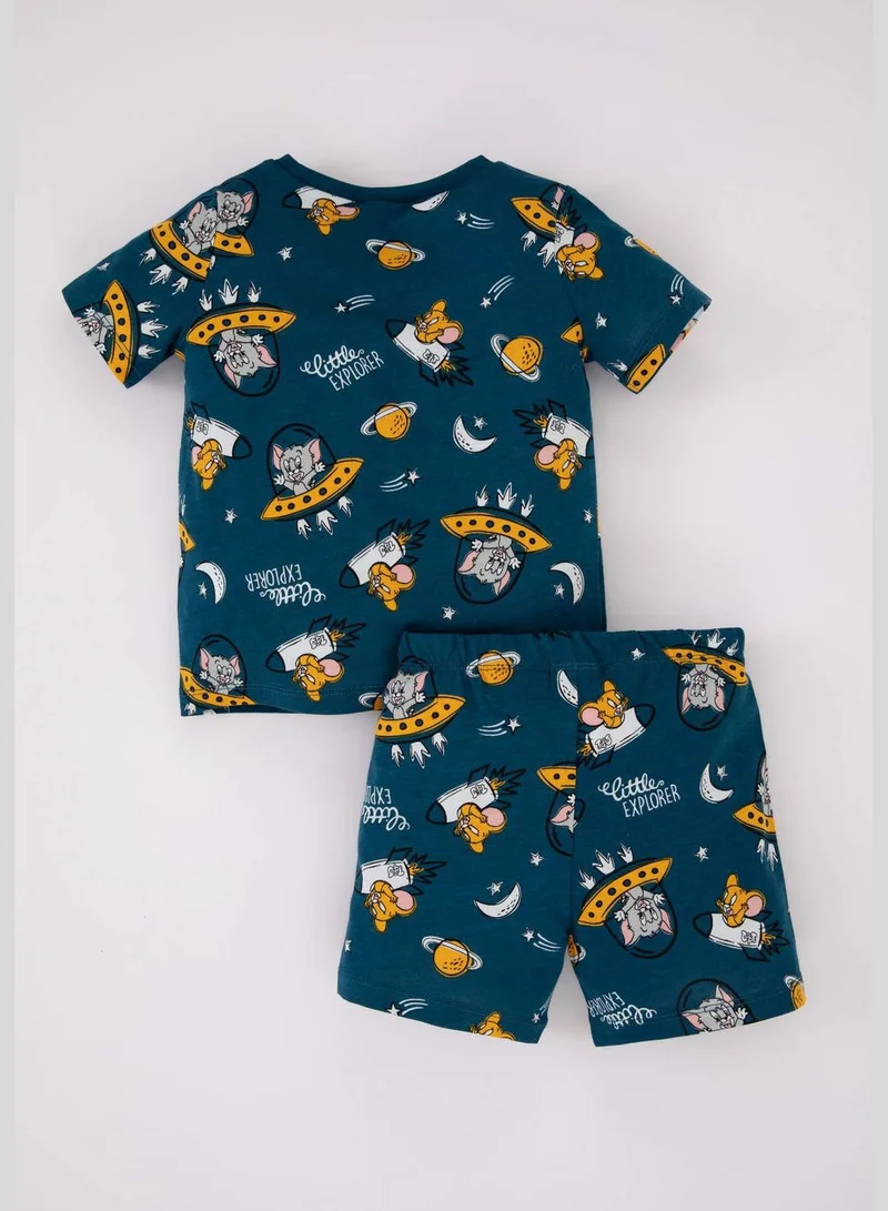 ديفاكتو 2 Pack BabyBoy Tom & Jerry Licenced Bike Neck Short Sleeve Pyjamas