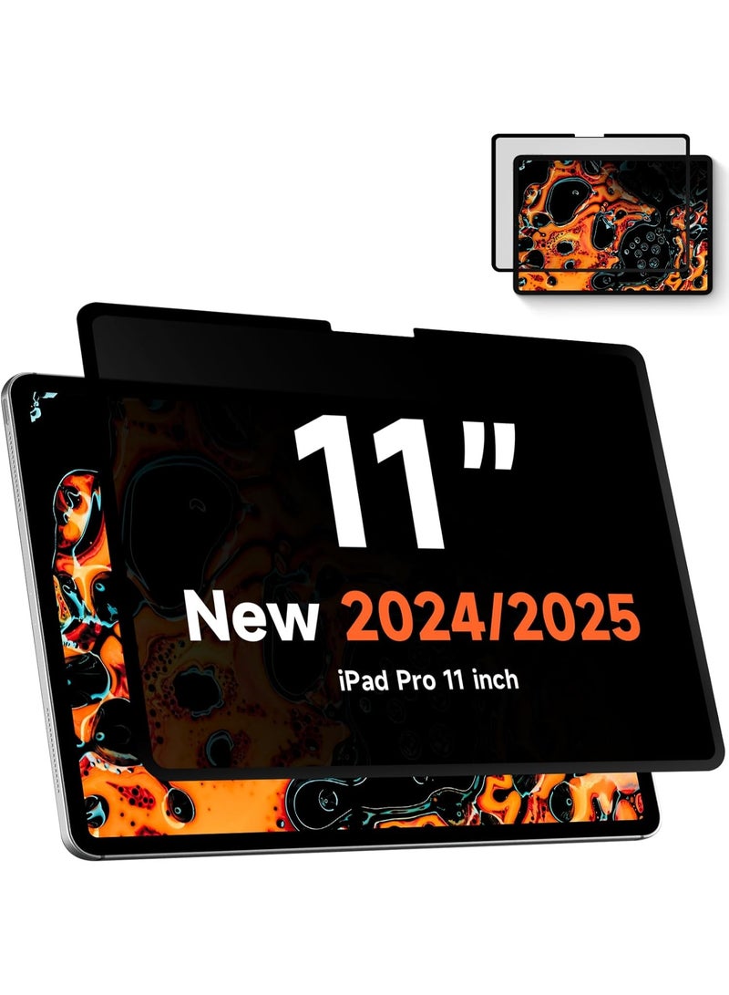 1Pack Privacy Screen Protector for iPad Pro 11 Inch M5/M4 (2025/2024 6th/5th Gen), Detachable 30-Degree Privacy Filter, Reusable & Removable, Matte Finish Anti-Glare, Anti-Scratch, Easy Installation,Also Compatible with iPad Air 11 inch 8th/7th/6th M4/M3/M2 Chip 2026-2024 - Image 1