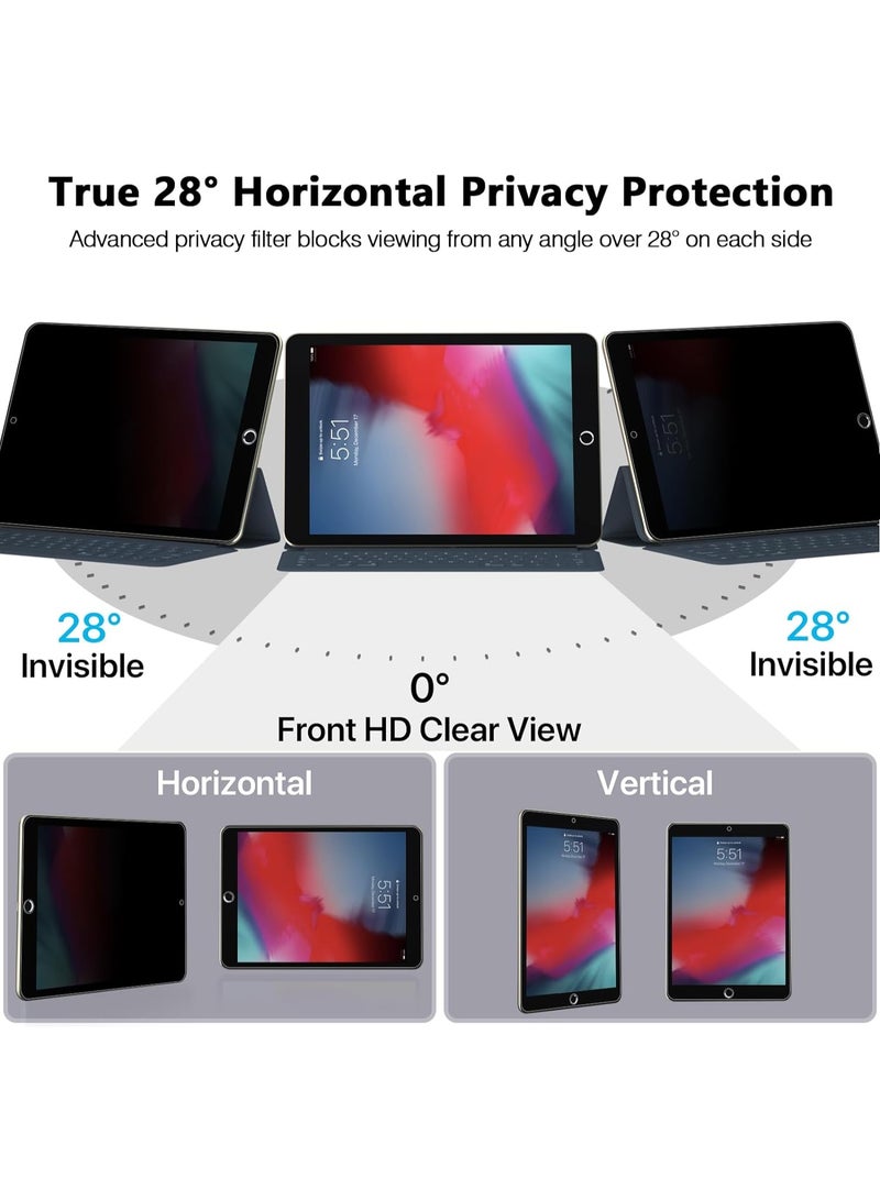 1Pack Privacy Screen Protector for iPad Pro 11 Inch M5/M4 (2025/2024 6th/5th Gen), Detachable 30-Degree Privacy Filter, Reusable & Removable, Matte Finish Anti-Glare, Anti-Scratch, Easy Installation,Also Compatible with iPad Air 11 inch 8th/7th/6th M4/M3/M2 Chip 2026-2024 - Image 2