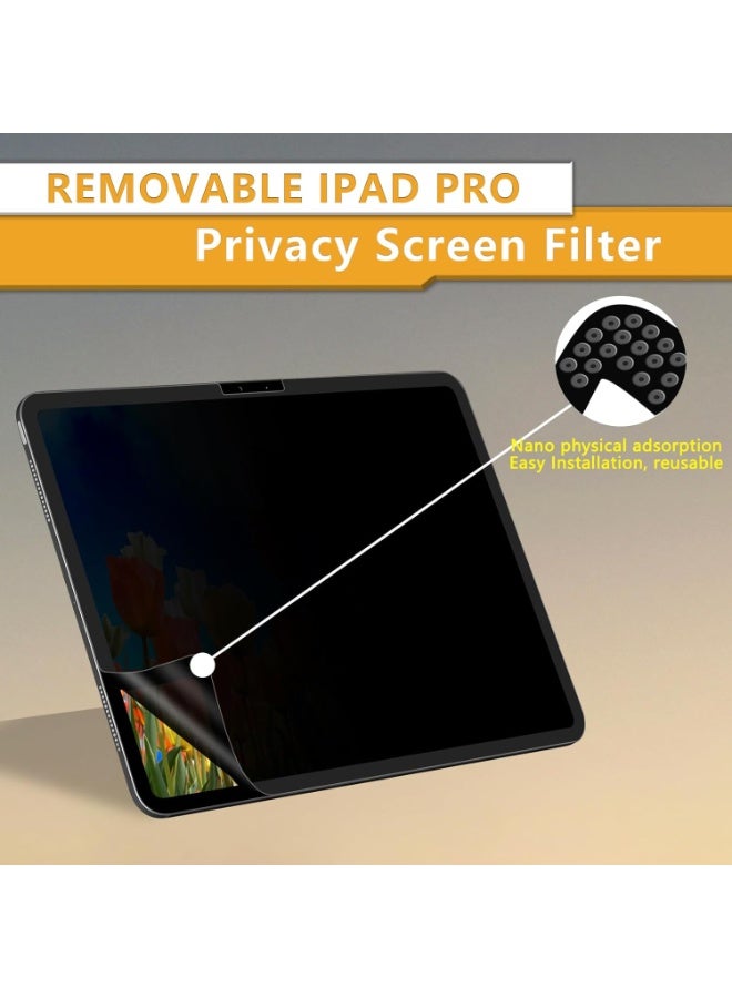 1Pack Privacy Screen Protector for iPad Pro 11 Inch M5/M4 (2025/2024 6th/5th Gen), Detachable 30-Degree Privacy Filter, Reusable & Removable, Matte Finish Anti-Glare, Anti-Scratch, Easy Installation,Also Compatible with iPad Air 11 inch 8th/7th/6th M4/M3/M2 Chip 2026-2024 - Image 4