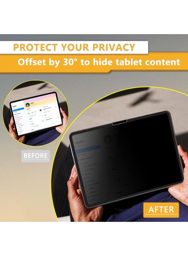 1Pack Privacy Screen Protector for iPad Pro 11 Inch M5/M4 (2025/2024 6th/5th Gen), Detachable 30-Degree Privacy Filter, Reusable & Removable, Matte Finish Anti-Glare, Anti-Scratch, Easy Installation,Also Compatible with iPad Air 11 inch 8th/7th/6th M4/M3/M2 Chip 2026-2024 - Image 5