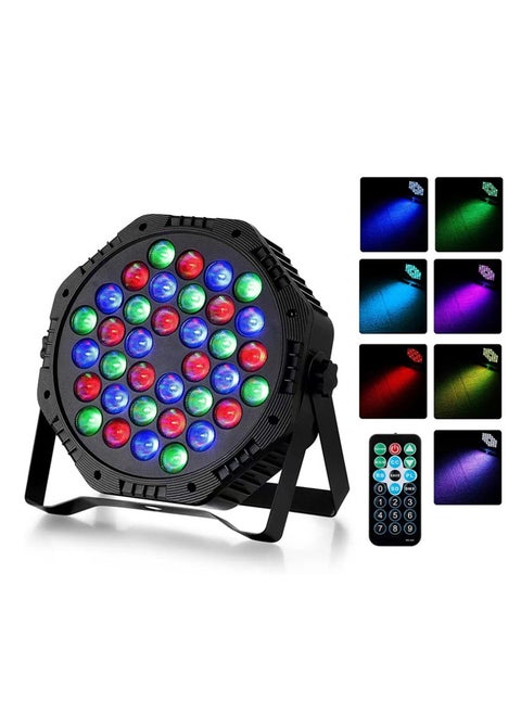 Stage Lights,36 LED Party Par Lights with Sound Activated Remote and DMX Control, Multiple RGB Lighting Effects DJ Lights