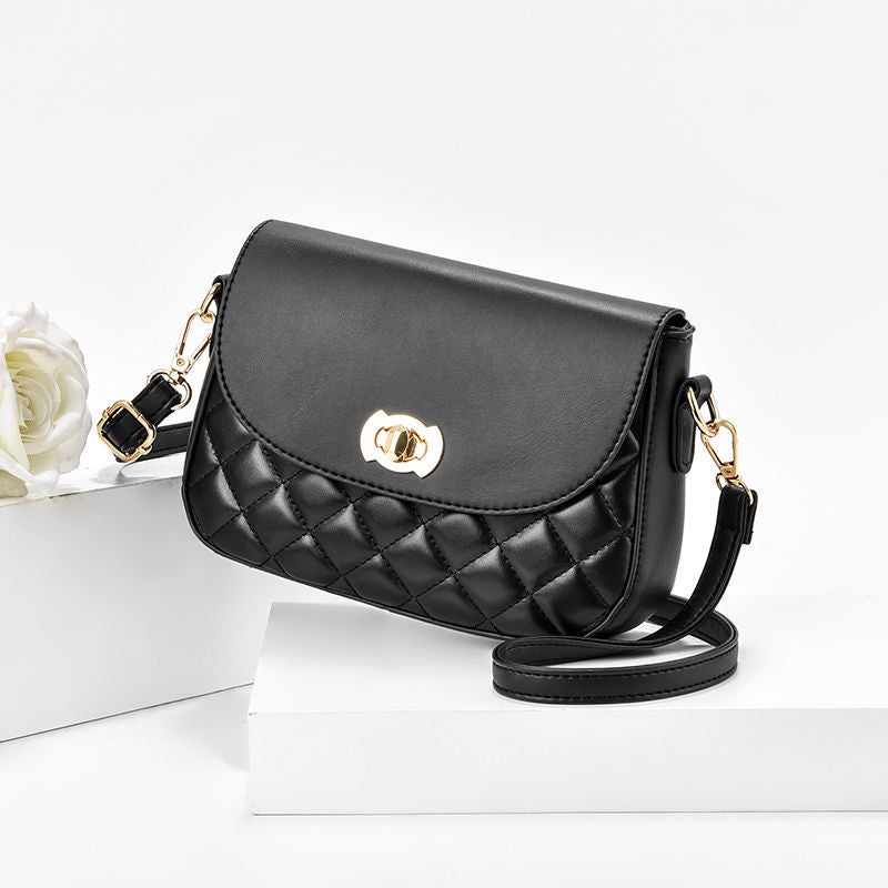 Mini Small Bag Women'S Crossbody Simple All-Match Ins Rhombic Internet Celebrity Women'S Shoulder Bag - Image 4