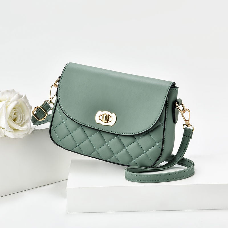 Mini Small Bag Women'S Crossbody Simple All-Match Ins Rhombic Internet Celebrity Women'S Shoulder Bag - Image 1