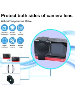 KASTWAVE Dual Lens Guards for Insta360 One RS/ONE R, Sticky Panoramic Lens Protection Cap Accessories, with Silicone Lens Cover  - Image 3