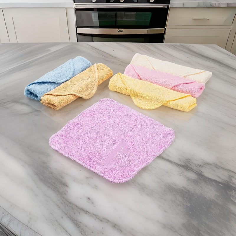 Newborn Baby Washcloths - Highly Absorbent & Versatile Cotton Towels (5 Pack) - Image 2
