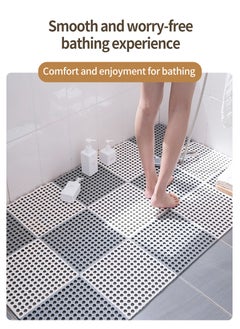 Set of 20 Bath Mats Anti-slip Shower Mat,30 x 30 cm PVC Bathtub Shower Floor Mat with Drainage Holes Floor Mat for Home Bathroom, Kitchen, Swimming Pool, Wet Area (10pcs Grey + 10pcs White) - pzsku/Z1AB2E22F8F823B6F4471Z/45/_/1735539992/33761179-11f9-4027-aa39-4ae53d192e4c