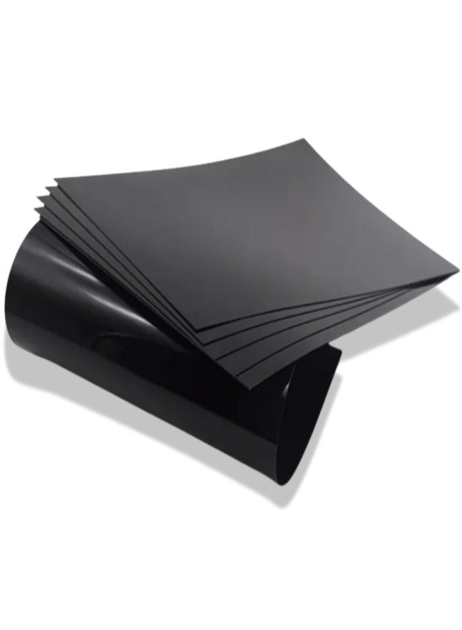Singhal 380x380 MM Black Premium Polypropylene PP Sheet Set of 5 Pcs - 1mm Thickness, Durable, Lightweight & Weatherproof for Industrial & DIY Use - Image 1
