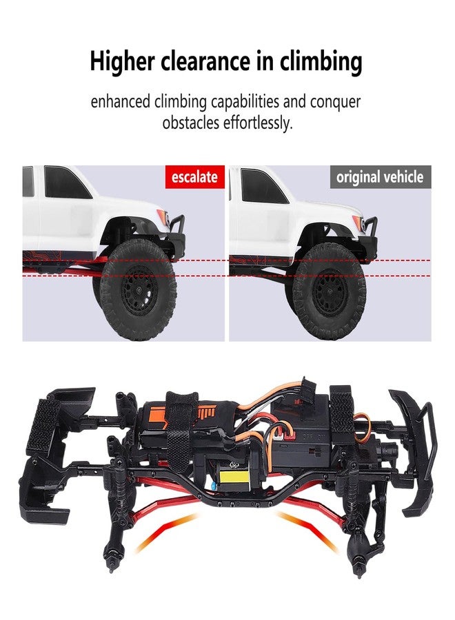 AllinRC High Clearance Chassis Links Set for SCX24 Bronco JLU C10 AXI00001 AXI00002 Axial 1/24 RC Crawler Car (Red) - Image 4