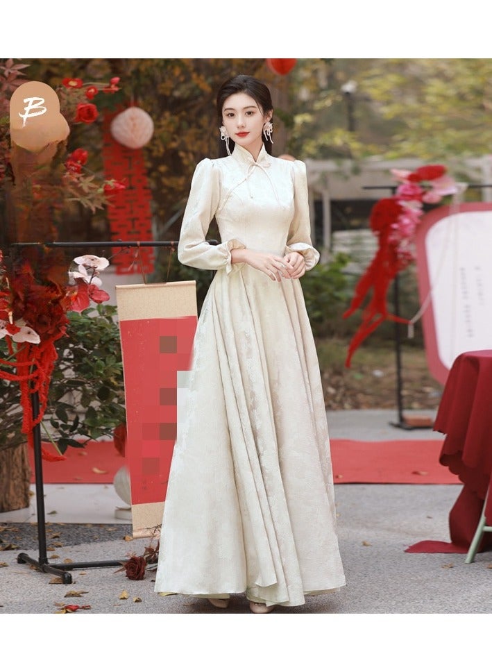 KUYING New Fashionable and Elegant Bridesmaid Dress