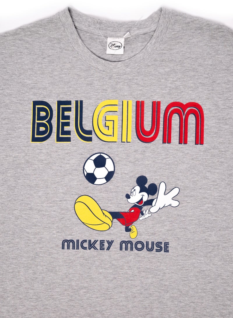 ميكي ماوس - تيشيرت رجالي بلجيكا - Image 2