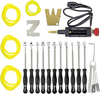 MOTOALL MOTOALL 11 PCS Carburetor Adjustment Tool Carb Adjusting Kit with ZT-1 500-13 Metering Lever Tool for Poulan Husqvarna  - Image 1