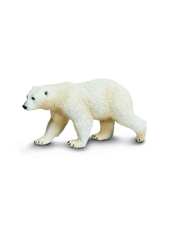 Safari Ltd. Polar Bear Figurine Detailed 4.75" Plastic Model Figure Fun Educational Play Toy For Boys Girls & Kids Ages 1+  - Image 1