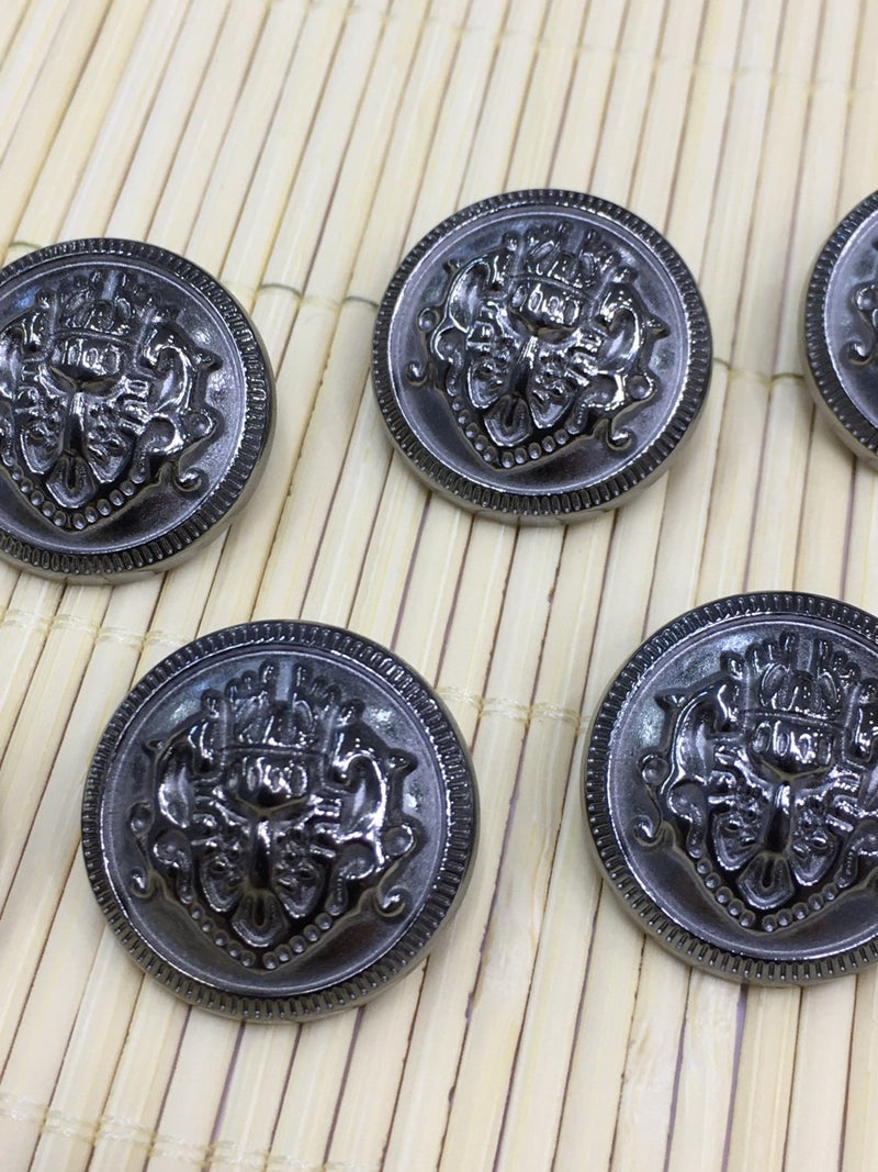Karan Tuhafiye Karan Haberdashery Trench Coat and Blazer Jacket Button Set Anthracite - Image 2