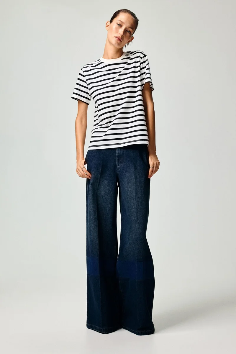 اتش اند ام تي-شيرت قطن