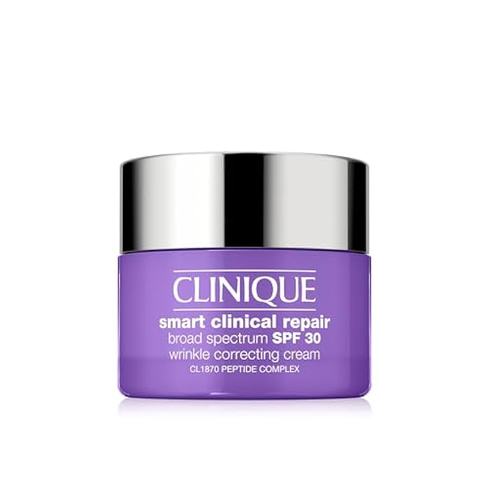Clinique Smart Clinical Repair Broad Spectrum SPF 30 Wrinkle Correcting Cream with Peptides, Hyaluronic Acid + Glycerin | Protecting + Repairing - Image 1