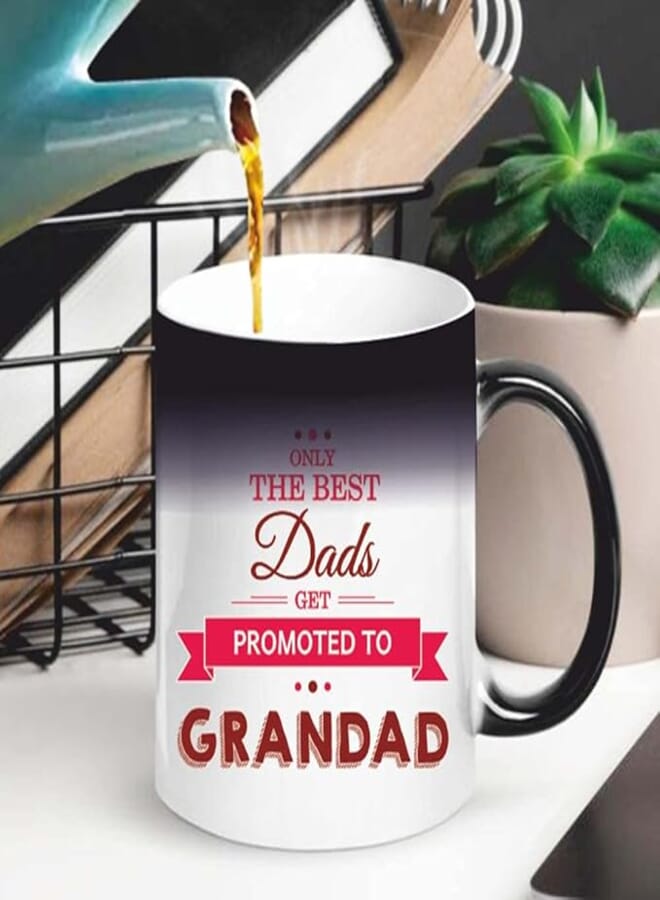 Funky Store Ceramic, Magic Coffee Mug of 11oz As Fathers Day Cup for Dad Special, Dad Daughter Love Printed (Multicolour)