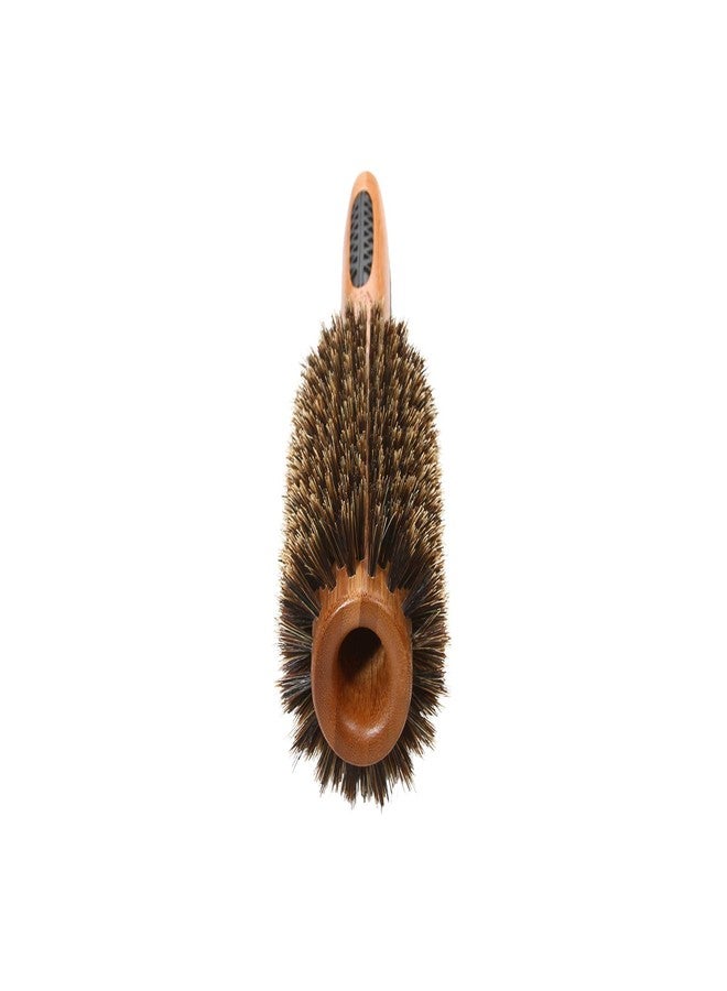 Bass Brushes | P Series | Straighten & Curl Round Hair Brush | Deluxe Length Styling Head | Natural Bristle | Pure Bamboo Handle | Large Barrel | Model P104 - Image 4
