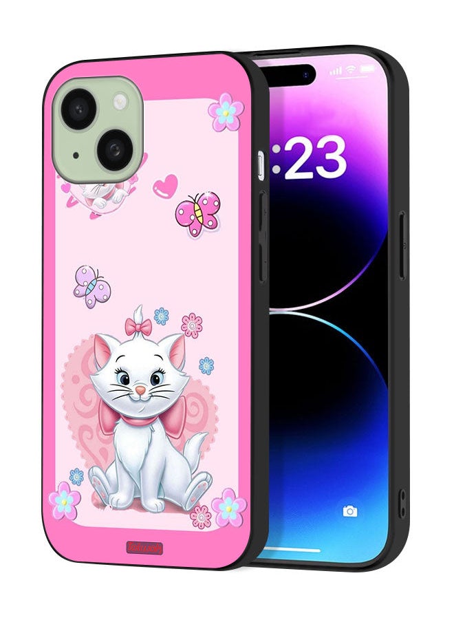 Tolwak - Apple iPhone 15 Protective Case Cover Cute Lady Cat - Image 1