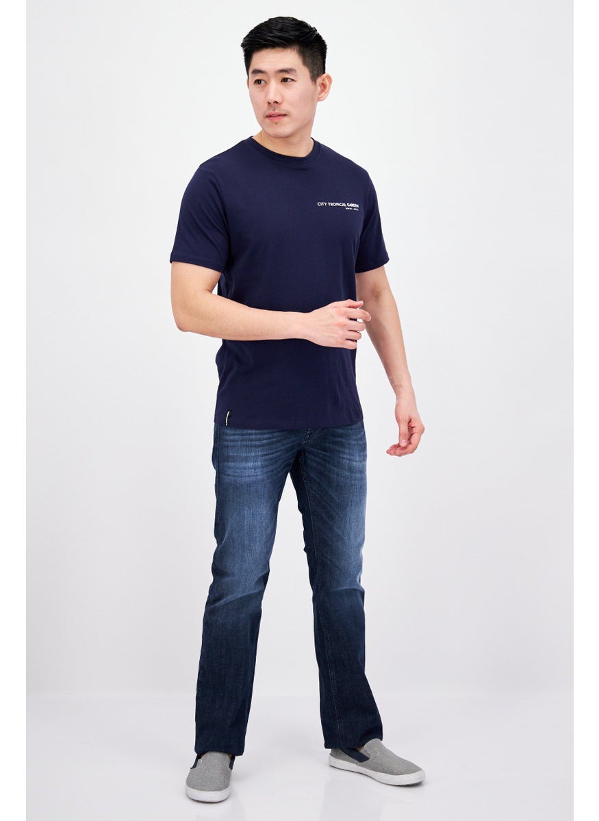 Men Crew Neck Short Sleeve Solid T Shirt, Navy - pzsku/Z1AB35D42E4B1E2B1426BZ/45/_/1729779401/9aa448fa-51e9-4079-be45-f3e025976217