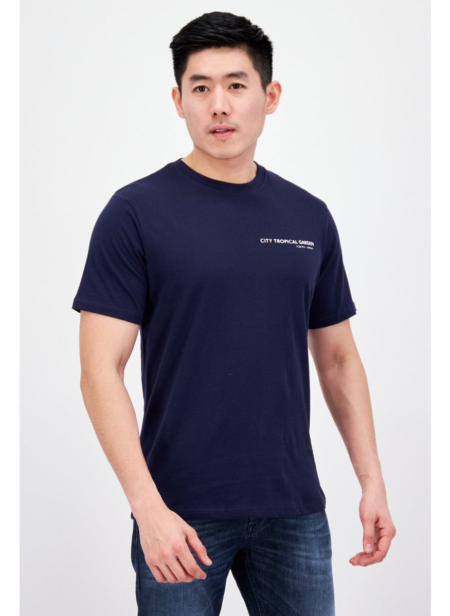 Men Crew Neck Short Sleeve Solid T Shirt, Navy - pzsku/Z1AB35D42E4B1E2B1426BZ/45/_/1732524091/aedc4fe2-b2ec-44b8-85be-044ea352cd17