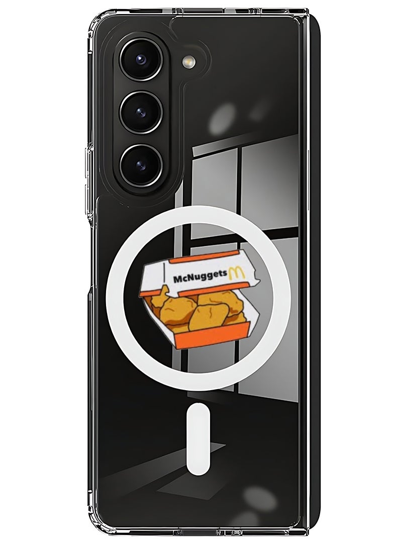 Theodor Magnetic Case for Samsung Galaxy Z Fold 6 Compatible with MagSafe Wireless Charging, Shockproof Phone Bumper Cover Nuggets  - Image 1