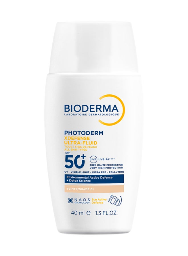 بيوديرما فوتوديرم إكس ديفينس ألترا فلويد SPF50+ T01 خفيف جداً - Image 1