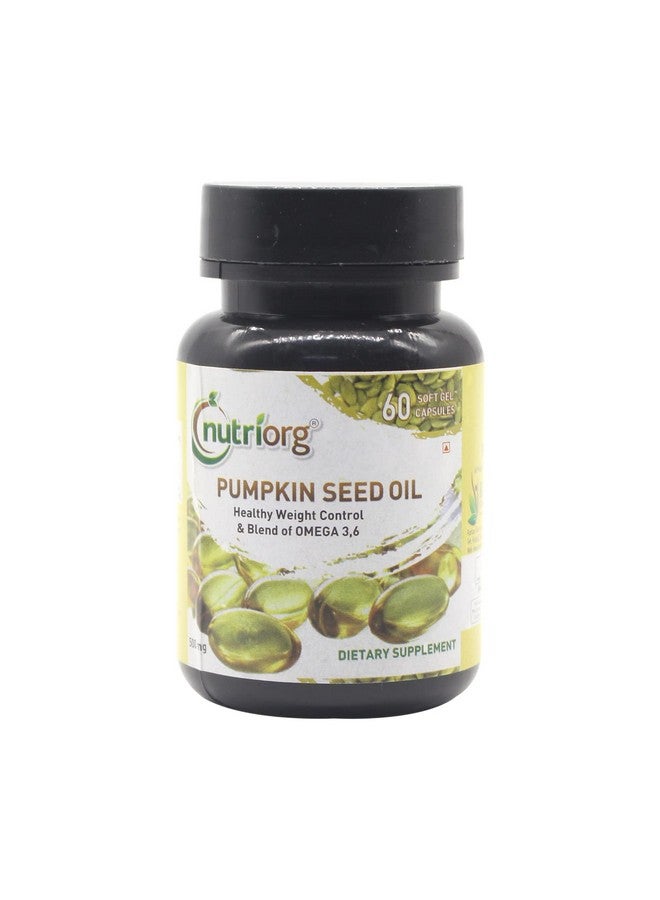 nutriorg Nutriorg Pumpkin Seed Oil Soft Gel 60 Capsules Bottle - Image 1