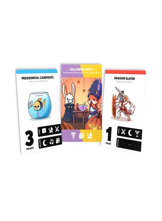 Unstable Games - Wrong Party Base Game - Delightfully quirky card game for tweens, teens, & adults - Draft style deck-building game - 2-5 players ages 12+ for game night - Image 2