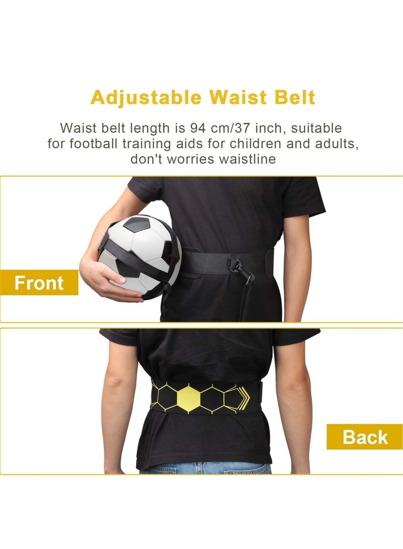 كابتن تيك Football Kick Trainer Soccer Training Equipment Aid Skills Improvement Solo Practice for Kids Adults Hands Free Universal Fits All Size Footballs - Image 4