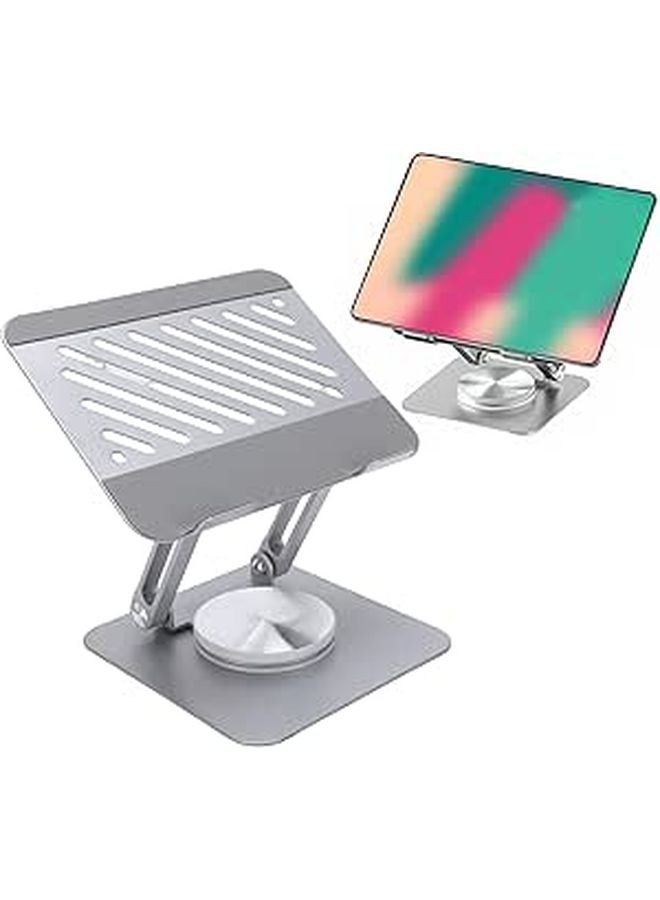 Aluminum 360 Rotating Swivel Tablet Stand Multifunctional Universal Clamp Holder Adjustable Multi Angle Stand for All Tablets 13 Inches and Below - Image 1