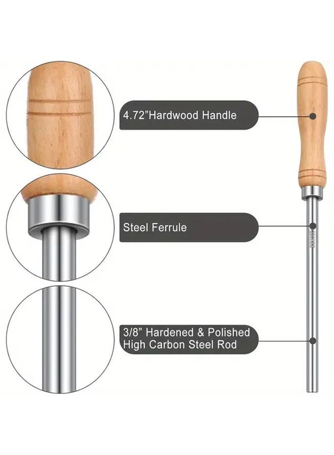 Woodworking Cabinet Scraper Set With 6 Blades Silvery Finish For Precision Tasks - Image 4