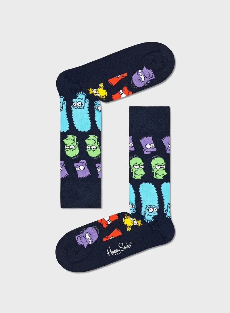 Happy Socks Embroidered Crew Sock